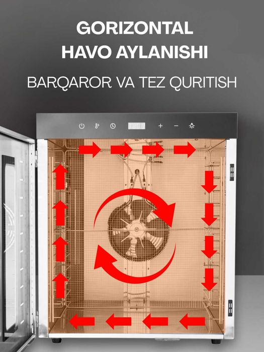 Сушилка для овощей и фруктов / дегидратор для фруктов, овощей