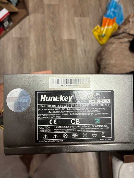 блок питания HuntKey APFC600 600 ватт