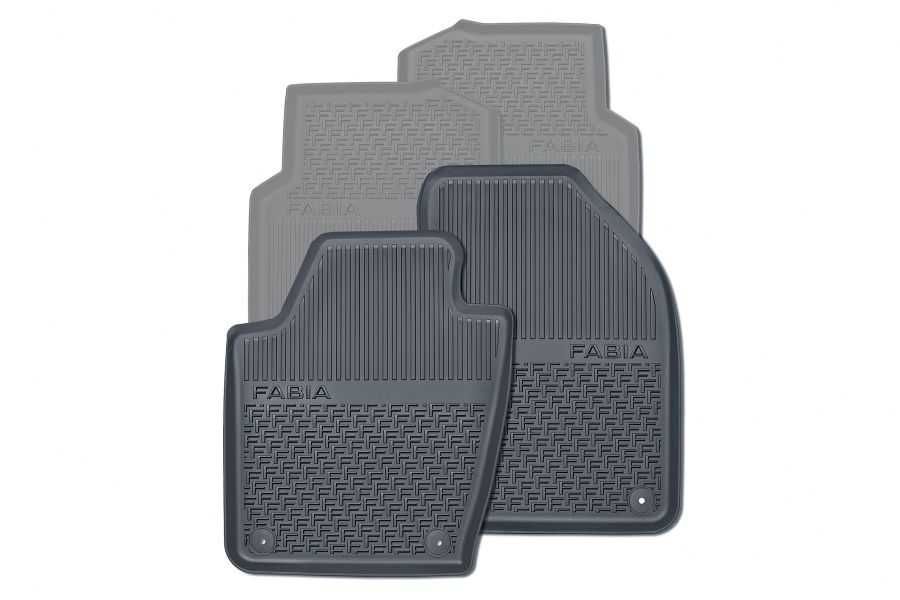 Set complet covorase originale noi din cauciuc Skoda Fabia 3 2014-2021