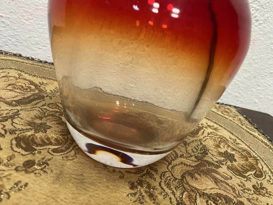 Винтидж настолна лампа Murano масивно стъкло Италия 1960