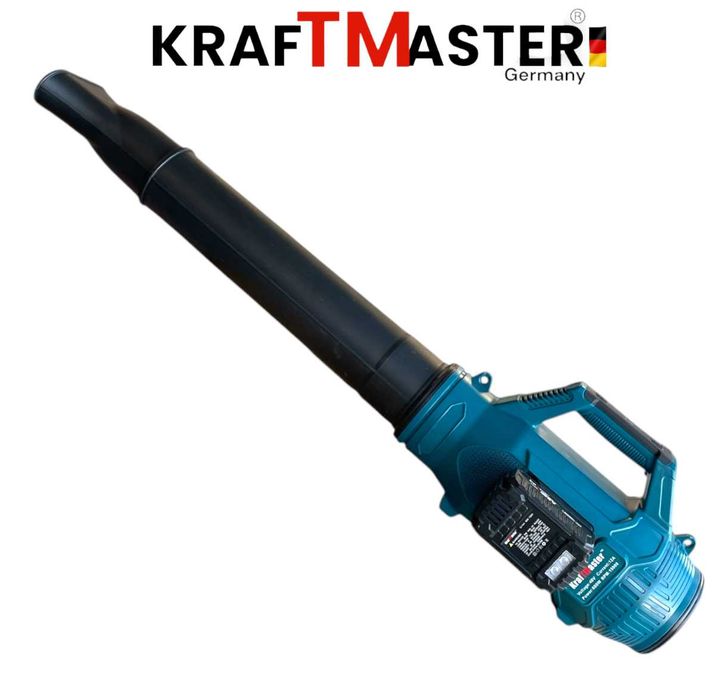 Комбинирана Акумулаторна Мощна Прахосмукачка и Духалка 2В1 KRAFTMASTER 48V 12AH 2 Батерии