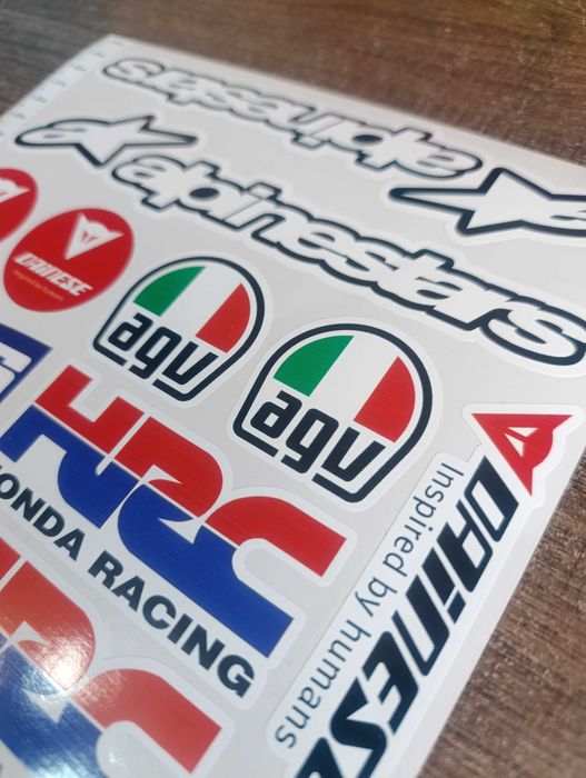 Стикери за ХОНДА Honda Alpinestars GRC AGV Showa и др.