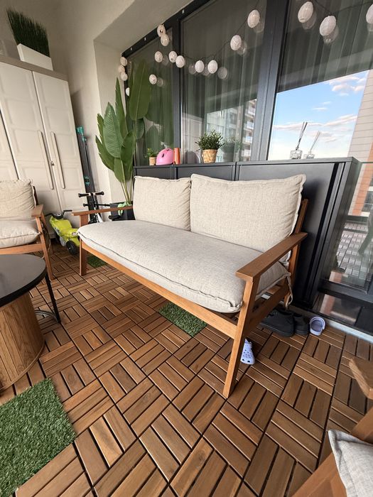 Set mobilier terasa din lemn de esenta tare JYSK