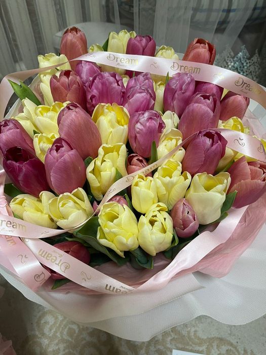Букет тюльпанов 51шт