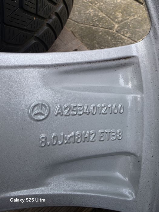 Лети джанти 18ки 5х112 Mercedes + зимни гуми 235/60/18 Pirelli
