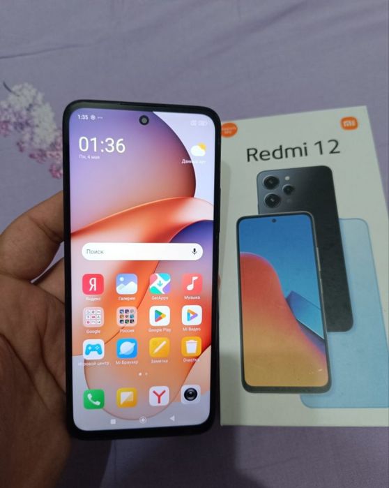 Xiaomi Redmi 12 8/128GB Black Igravoy Karobka bor Holati Yaxshi Zor