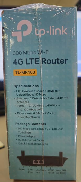 Модем 4G TP-LINK TL-MR100 новый в упаковке