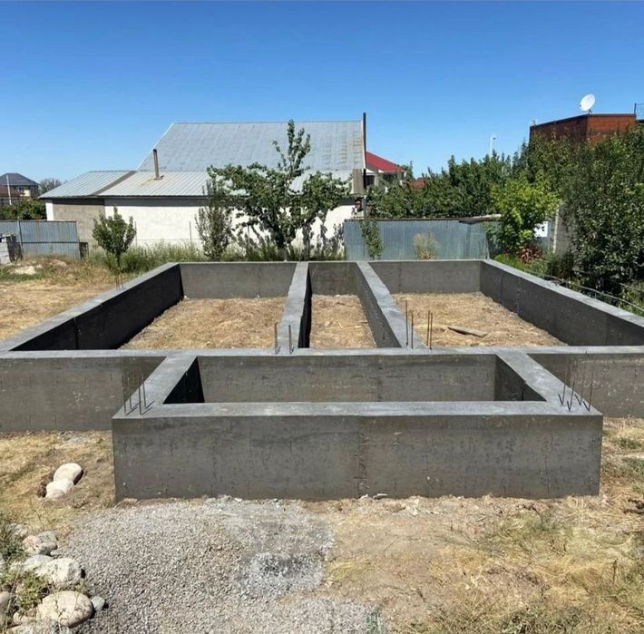 Заливка фундамент