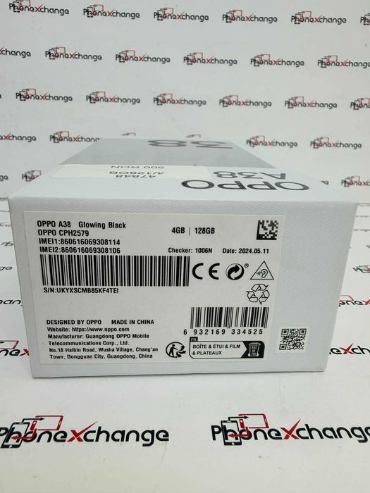 Oppo A38 Black 128/4GB NOU