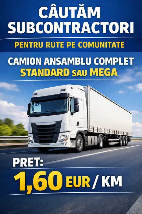 Colaborare transport comunitate 1.60 euro plin gol