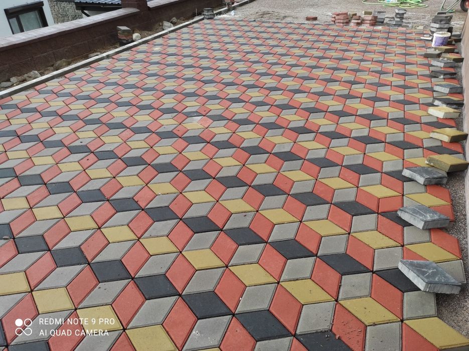 Укладка брусчатка, плитки