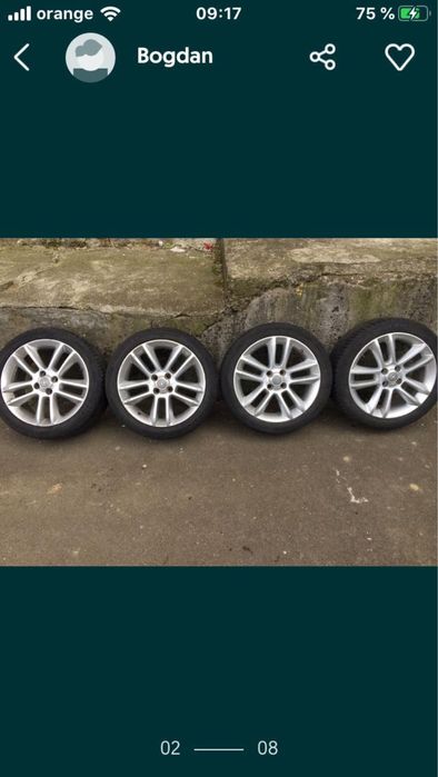 Jante plus anvelope 215/45/R17