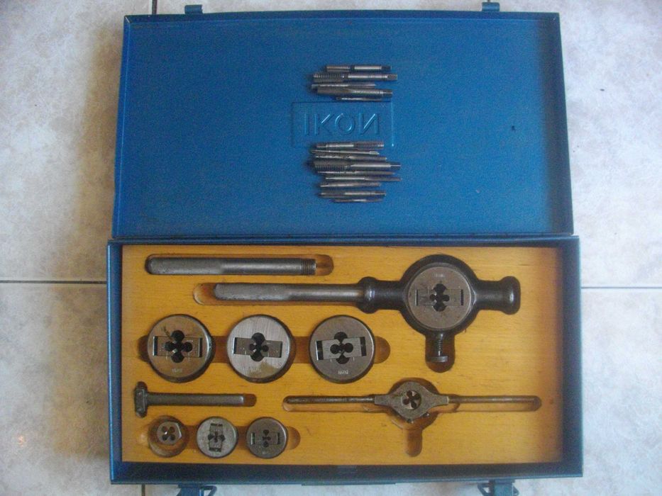 Немски Комплект Метчици Плашки За Резби IKON 30 бр/38бр Старо Качество