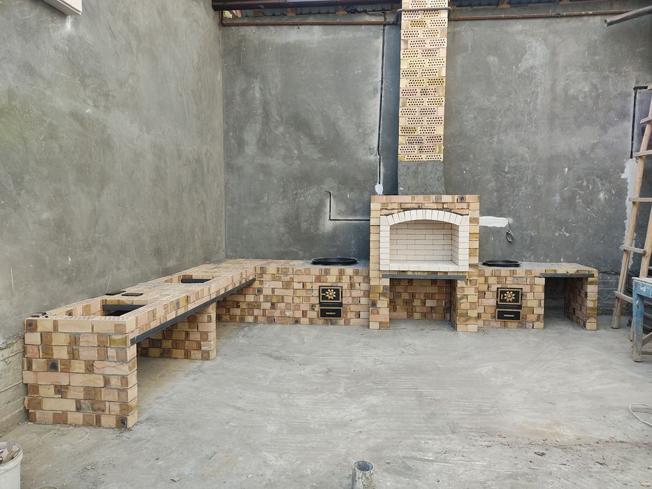 Учок мангал тандир камин печка тез ва сифатли ёзги ошхона