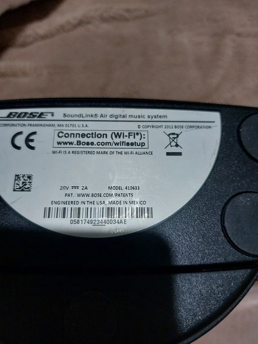 Vind boxa bose wi.fi