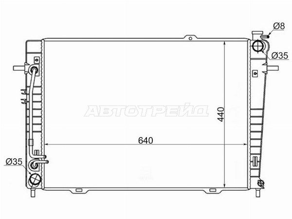 Радиатор Kia Sportage