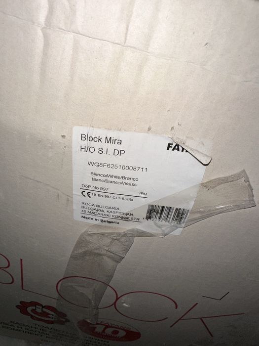 Тоалетна Моноблок Fayans Mira white