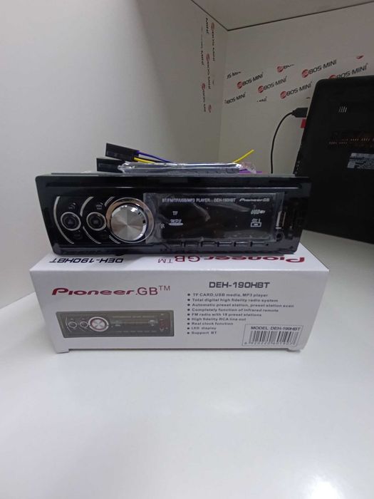 Pioneer Radio Fleshka Avtomobil Magnitafon – USB, Bluetooth, AUX,