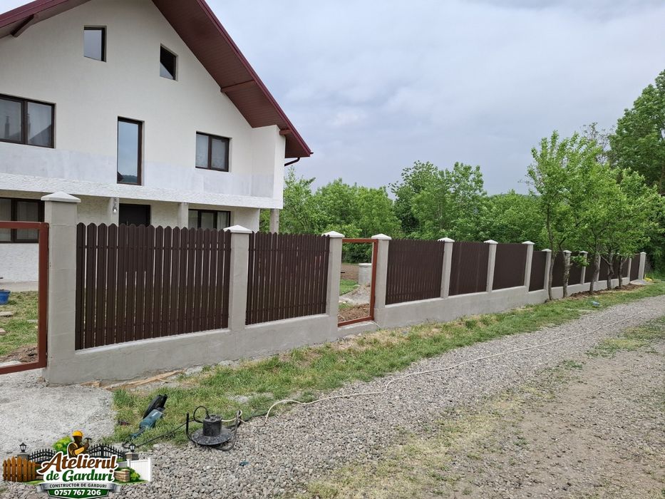 Construim garduri și porți exact după cerințele dumneavoastră (cu sau fără stâlpi de beton), cu fundație (sau fără fundație la cerere), la dimensiuni