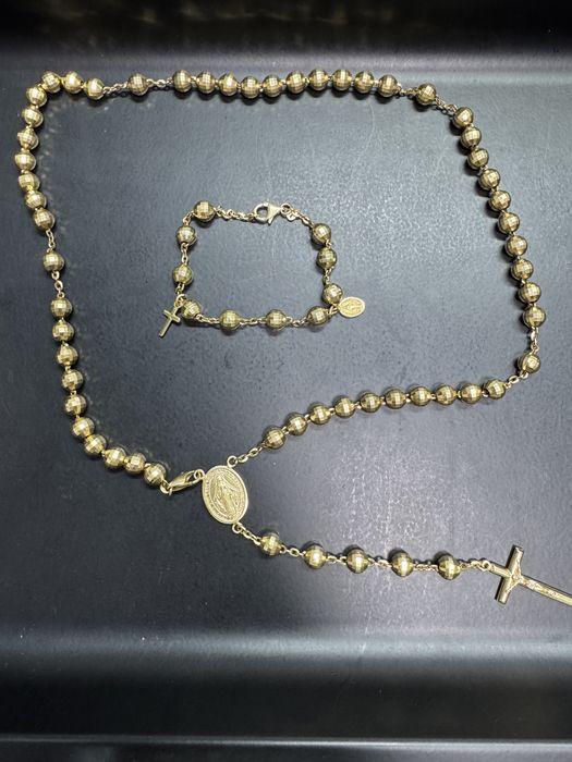 Lant Rozariu aur de 18k 750 + Bratara