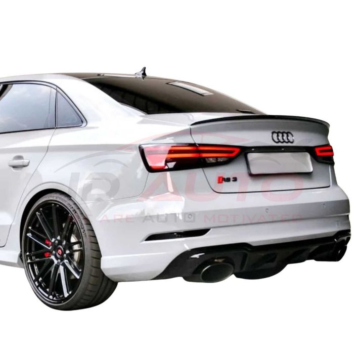 Лип спойлер за багажник Audi A3 8V Sedan (2013–2020), черен, ауди