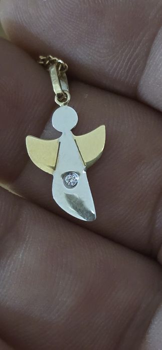 Îngeraș aur diamant