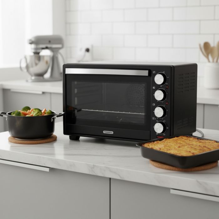 Компактна печка  Termomax-фурна+два керамични  котлона