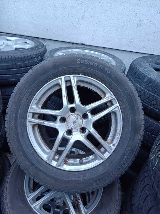Jante Roti Dezent cauciucuri Iarna 225 60 16 5x112 vw mercedes audi
