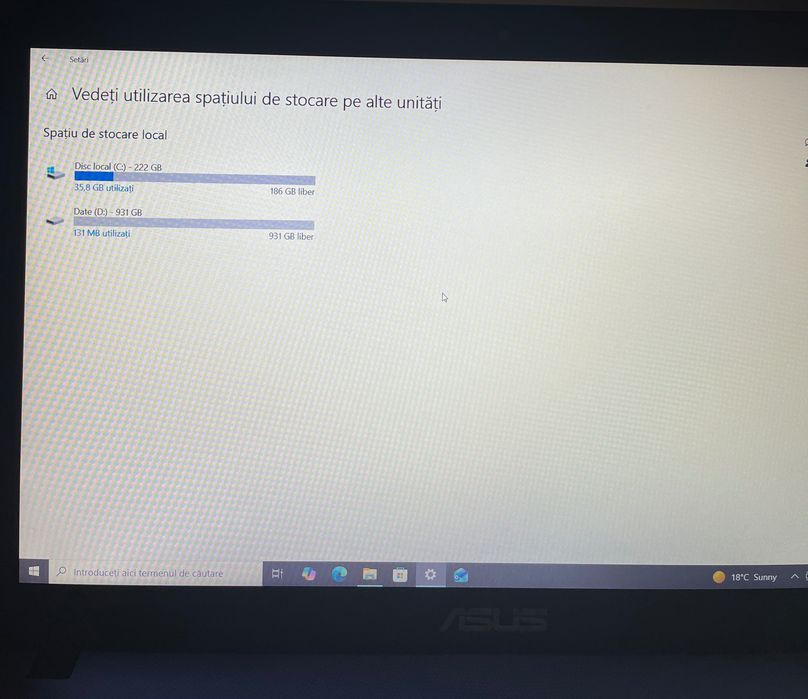 Laptop Asus 16 GB Ram 2 GB video SSD 240 GB plus HDD 1 TB