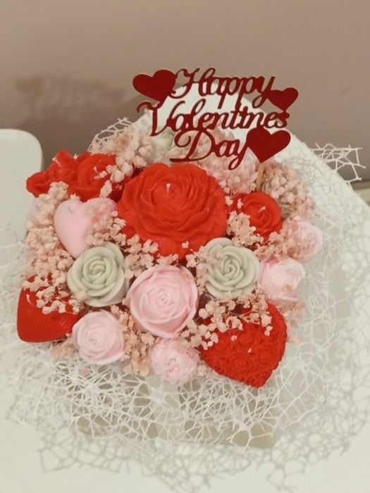 Букети от соев восък в луксозна кутия