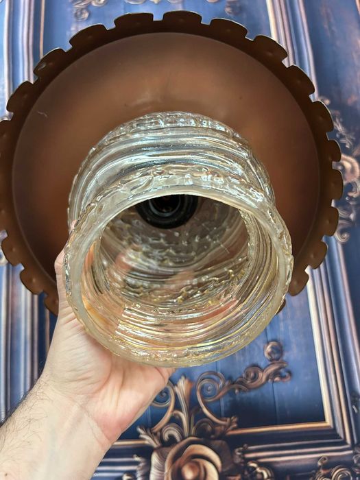 DN569 Lampa de tavan lustra 28cm  diametru alama h - 16cm masiva