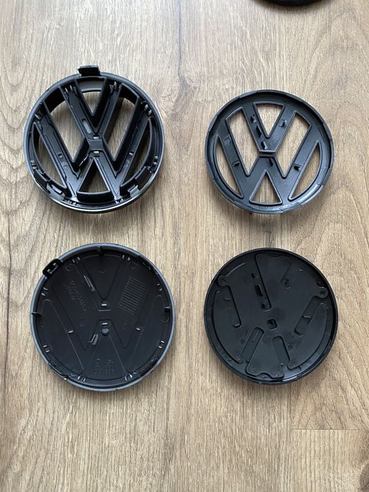 Emblema Semn Negru Grila Bara Fata Haion Spate Vw Tiguan Polo 6c 6r