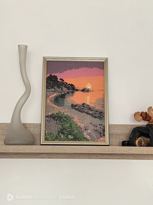 Tablouri cu diamante 5D lucrate manual