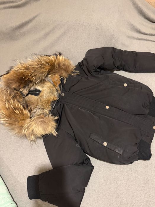 Дамско яке естествен Пух