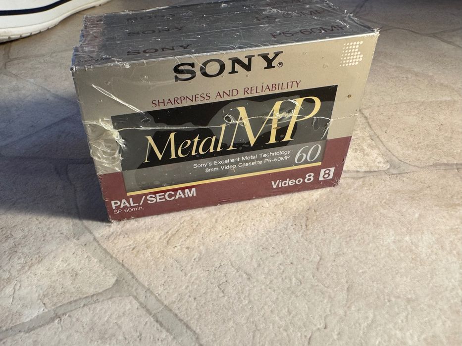 Set 3 casete video 8mm Sony metal MP60