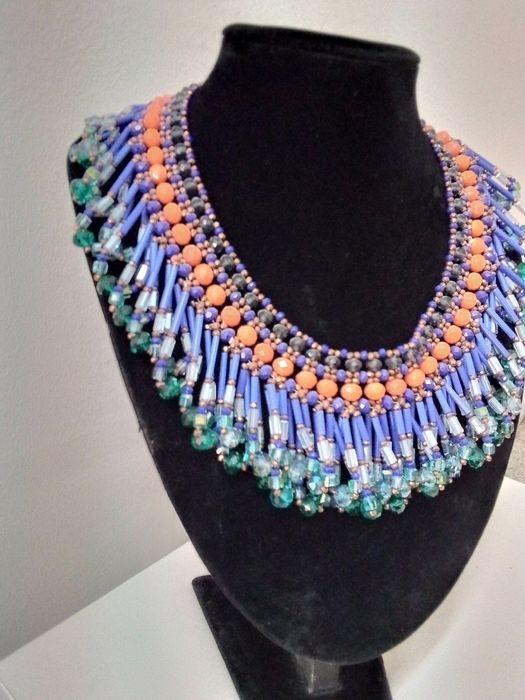 Max Mara Weekend колие с естествени камъни