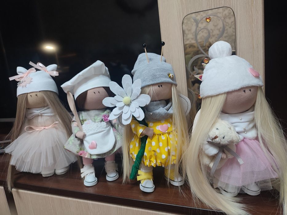 Интерьерные куклы ручной работы.