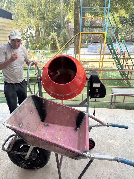 Betonameshalka 220 litr BetonMeshalka Arenda Sergeli Бетонмешалка