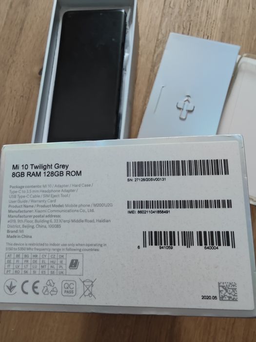 Xiaomi Mi 10 Twilight Grey 8GB RAM 128GB ROM0