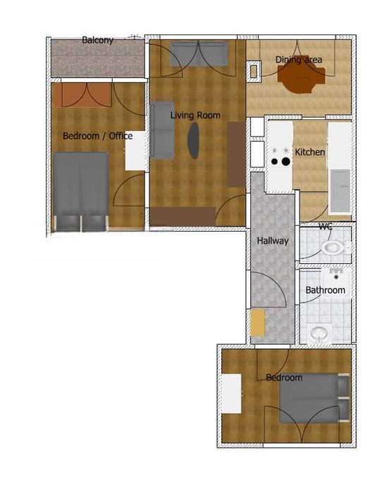 Дава се под наем Тристаен апартамент в София, Оборище - 80 кв.м за 994.5 € - Снимка #15