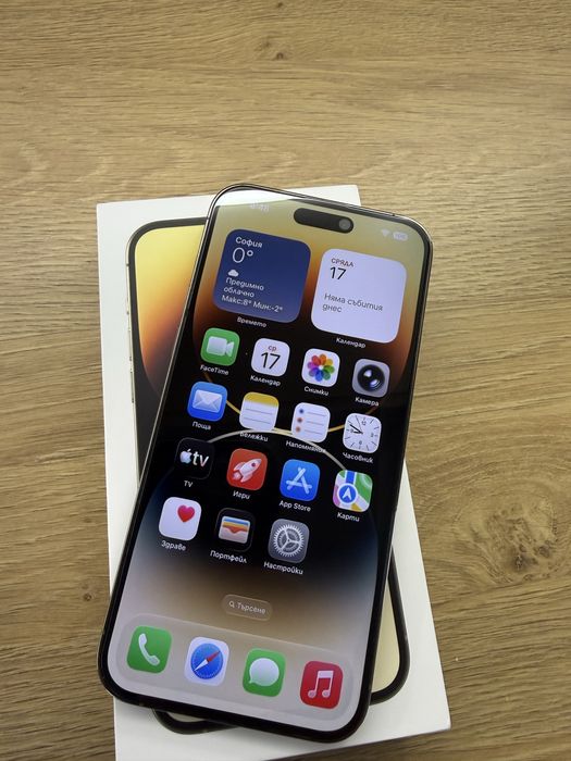iPhone 14 Pro Max Gold 128GB-Перфектен 100% батерия