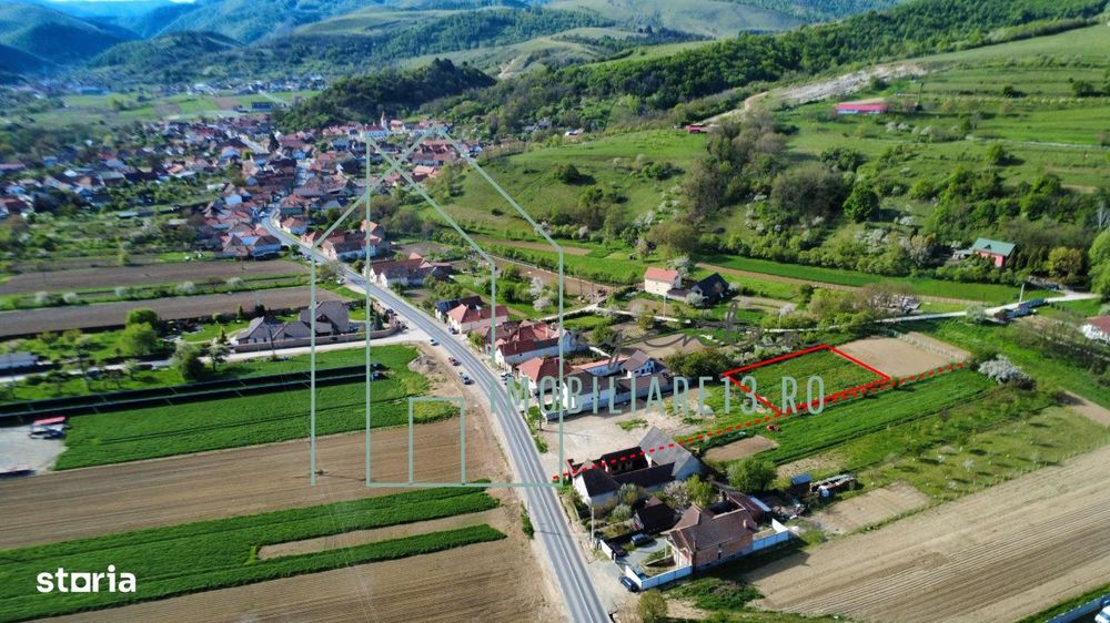 Teren intravilan 1044 mp la intrare in Sebesel Alba DN67C Transalpina