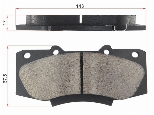 Колодки тормозные передние Toyota Hilux