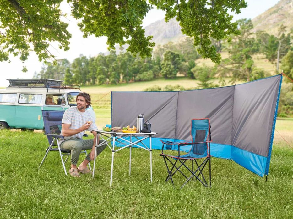 Странична тента Ограда за къмпинг защита срещу вятър с чанта за носене