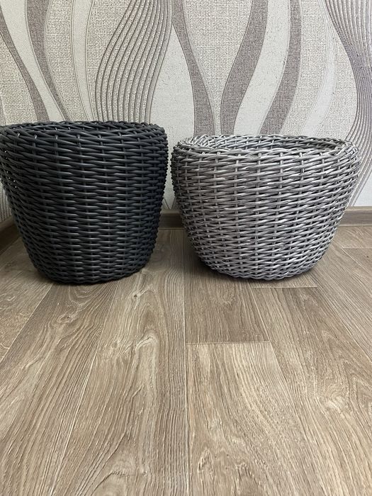 Кашпо из ротанга