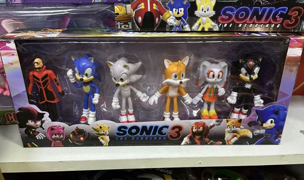 6 броя фигурки Соник 3 Sonic фигурка за игра