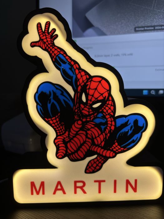 Персонализира лампи Spider Man