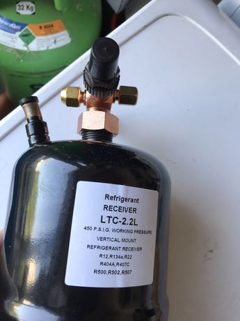 Rezervor instalatii frigorifice butelie freon 2.2L cu robinet nou
