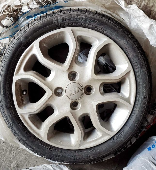 Летняя резина HANKOOK KINERGY ECO 175/50 R15 на дисках KIA PICANTA