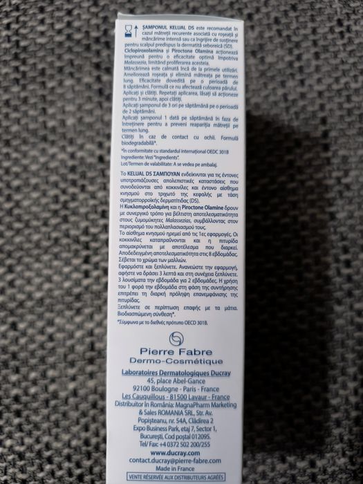 Şampon Ducray Kelual DS - Tratament Antimătreaţă Severă